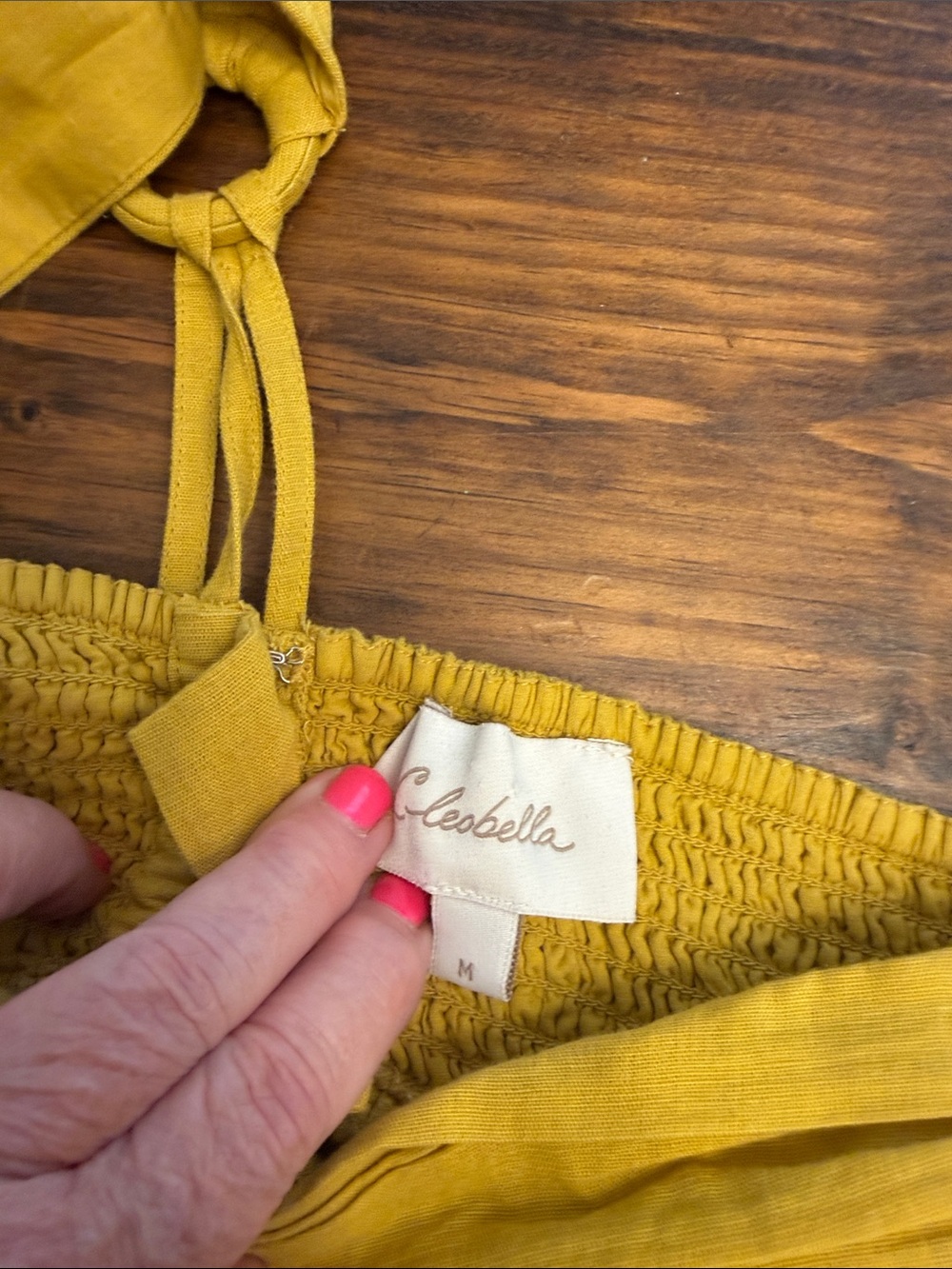 Cleobella Mustard Halter Maxi Dress - Picture 2 of 12